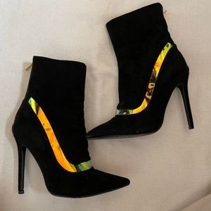 Fashion nova reflection booties